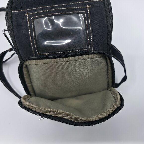 Baggallini Black Nylon Flap Crossbody Bag with Built-In Wallet & ID Window - Picture 5 of 14